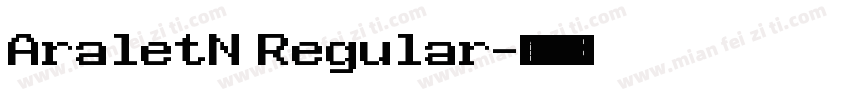 AraletN Regular字体转换